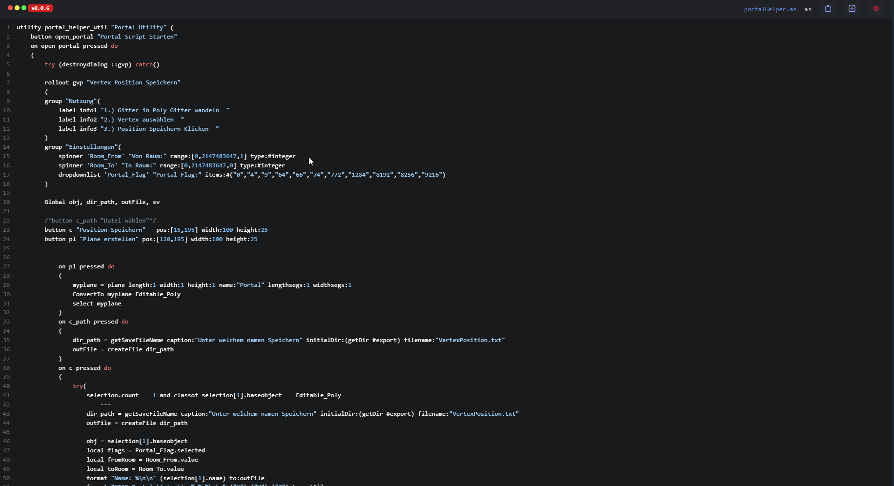 3DS Max Portal Helper