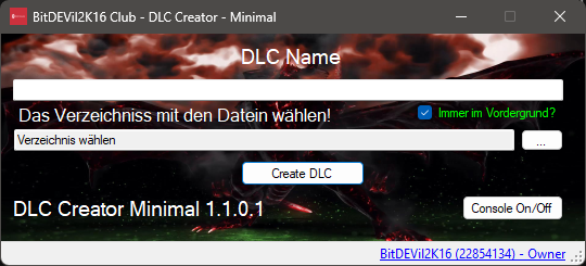 DLC Creator Minimal